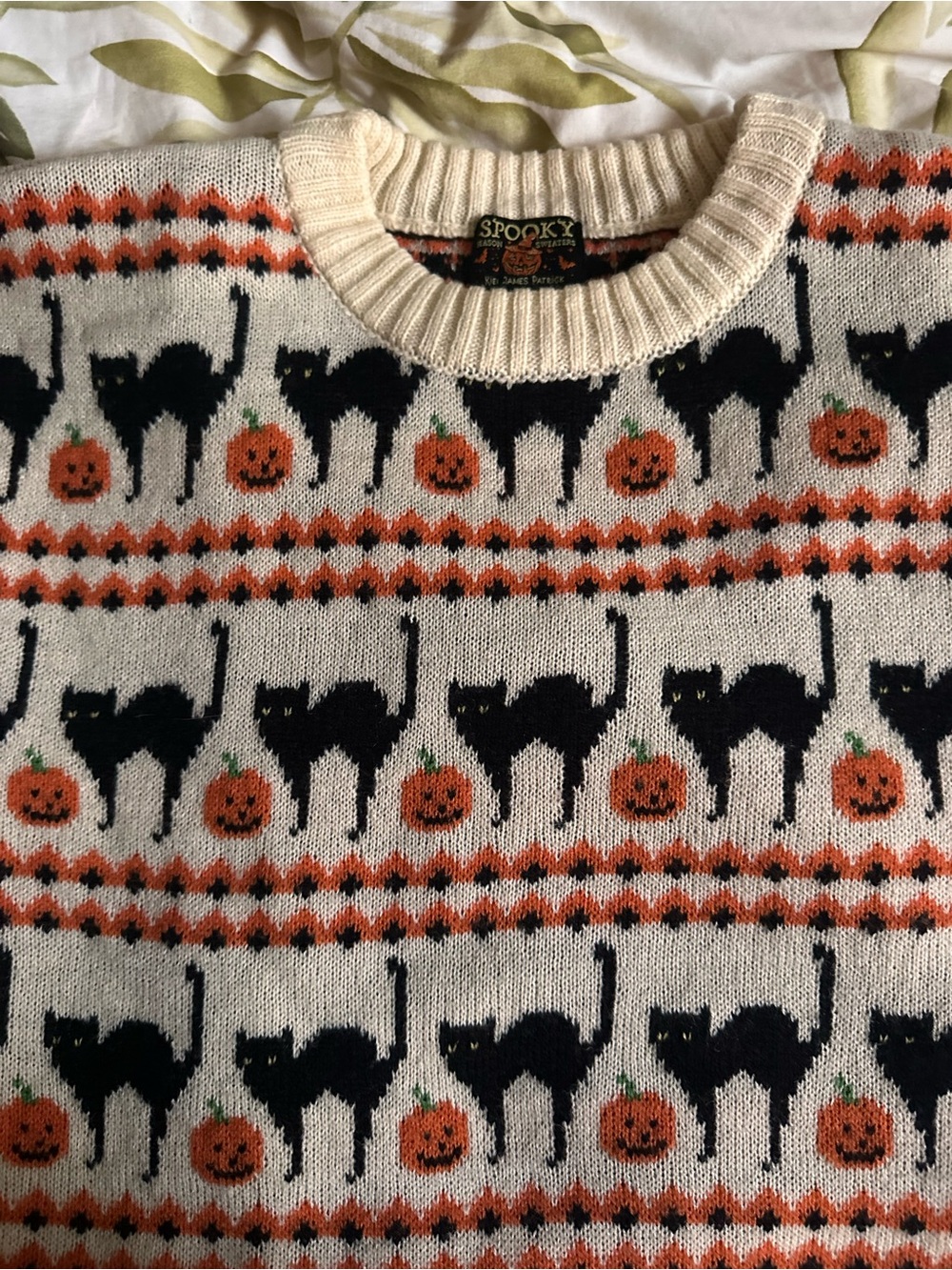 Kiel James Patrick the Scaredy Cat Halloween Sweater - Picture 9 of 10